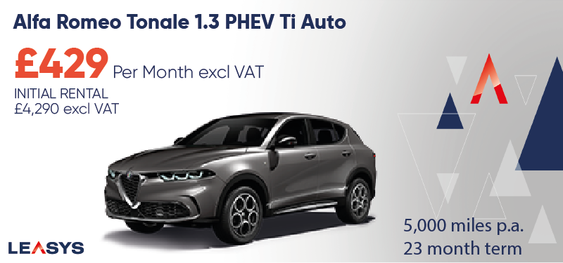ALFA ROMEO TONALE 1.3 PHEV Ti 5dr Auto ALFA ROMEO TONALE 1.3 PHEV Ti 5dr Auto